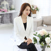 Small Suit Coat Women 2022 New Spring Autumn Solid 4XL Long-sleeved Short Black Professional Suit Blouse Slim Suit Female WYT640