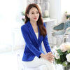Small Suit Coat Women 2022 New Spring Autumn Solid 4XL Long-sleeved Short Black Professional Suit Blouse Slim Suit Female WYT640