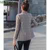 Small Suit Jacket Women's Thin Short Plaid Blazer Suit 2022 Spring/Fall Plus Size Blouse Jacket Female Casual Coat Clothing