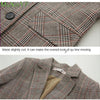 Small Suit Jacket Women's Thin Short Plaid Blazer Suit 2022 Spring/Fall Plus Size Blouse Jacket Female Casual Coat Clothing