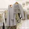 Small fragrance suit women spring 2023 Korean version loose net red small suit jacket half skirt two-piece suit s41