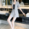 Small suit female 2022 summer and autumn suit pleated skirt two-piece suit