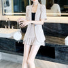 Small suit female 2022 summer and autumn suit pleated skirt two-piece suit
