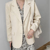 Small suit jacket female 2022 spring and autumn pure color jacket autumn Korean style suit British style design suit