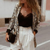 Snake Print Blazer Female Buttonless Suit 2023 Office Lady Retro Casual Long-sleeved Jacket Commuter Temperament Blazer