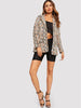 Snake Skin Print Blazers Women Long Sleeve Blazer Feminino Outerwear Office Lady Work Wear Fall Outwear
