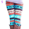 Snowflake Christmas Deer Leggings Girl Winter Fashion Colorful Knit Cotton Blend Legging For Christmas Hot Women Clothing 7BA119
