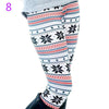 Snowflake Christmas Deer Leggings Girl Winter Fashion Colorful Knit Cotton Blend Legging For Christmas Hot Women Clothing 7BA119