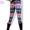 Snowflake Christmas Deer Leggings Girl Winter Fashion Colorful Knit Cotton Blend Legging For Christmas Hot Women Clothing 7BA119