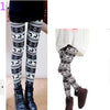 Snowflake Christmas Deer Leggings Girl Winter Fashion Colorful Knit Cotton Blend Legging For Christmas Hot Women Clothing 7BA119