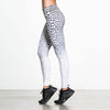 So Wild ! J&L Top Sexy Leopard Speckle Leggings Women Black White Styles Elastic Slim Pants New Casual Sporting Fitness Leggings