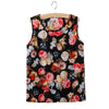 Hot Tank Tops Women Fashion Summer Chiffon Vest Floral Heart Printing O Neck Sleeveless Loose Female Top Vest Ladies Women