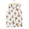 Hot Tank Tops Women Fashion Summer Chiffon Vest Floral Heart Printing O Neck Sleeveless Loose Female Top Vest Ladies Women