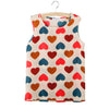 Hot Tank Tops Women Fashion Summer Chiffon Vest Floral Heart Printing O Neck Sleeveless Loose Female Top Vest Ladies Women