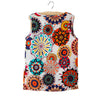 Hot Tank Tops Women Fashion Summer Chiffon Vest Floral Heart Printing O Neck Sleeveless Loose Female Top Vest Ladies Women