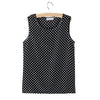 Hot Tank Tops Women Fashion Summer Chiffon Vest Floral Heart Printing O Neck Sleeveless Loose Female Top Vest Ladies Women