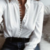 Softu Women Casual Solid Long Sleeve Blouse Lapel Shirt blouse shirt women Turn-down Collar Regular blusas Summer Shirts