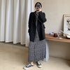 Solid Black Women Blazers Simple Double Breasted Loose Soft  All-match Korean Style Outwear Leisure Chic
