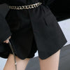 Solid Blazer Coat Notched Collar Long Sleeve Pockets Tops Autumn Spring 2022 Women Chain Slim Waist Casual Veste Femme