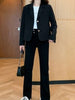 Solid Color Blazer Women 2023 Casual Coat Business Long Sleeve Jacket Outwear Temperament Office Jacket 2023