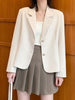 Solid Color Blazer Women 2023 Casual Coat Business Long Sleeve Jacket Outwear Temperament Office Jacket 2023