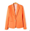 Solid Color Women Office Blazer Suit Casual Long Sleeve Cardigan Coat Jacket Tops S-XL