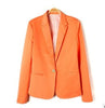 Solid Color Women Office Blazer Suit Casual Long Sleeve Cardigan Coat Jacket Tops S-XL