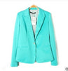 Solid Color Women Office Blazer Suit Casual Long Sleeve Cardigan Coat Jacket Tops S-XL