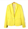 Solid Color Women Office Blazer Suit Casual Long Sleeve Cardigan Coat Jacket Tops S-XL