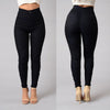 Solid Wash Skinny Jeans Woman fashion new winter Denim Pants Plus Size Push Up Trousers Bodycon warm Pencil Pants Female **