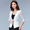 Women's Jacket High Quality Fashion Black White Cropped Casual Blazer Mujer Feminine Clothes Ladies Vogue Top #A982