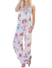Spaghetti Strap Floral Printed Women Jumpsuit Rompers 2022 New Bohemian Long Playsuits Body Loose Pants Jumpsuits Overalls GV736