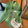 Spliced Striped Chic White Blazer Women Spring Full Sleeve Casual Suit Coats Oversized 4xl  Elegant Business Work Outwear