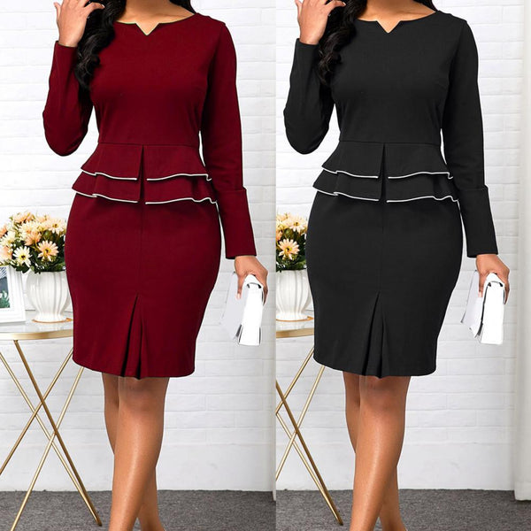 Split Temperament Women Zipper Closure Slim Professional Suit for Business