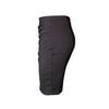 Split Vintage Mini Bodycon Skirt High Waist Women Pencil Skirt Solid  Elegant Lady Ol Office Skirts For Female 2022