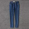 Spring 2022 retro women pencil denim pants blue high waist jeans woman casual vintage boyfriend mom jeans korean fashion