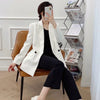 Spring 2022 Za Women Blazer Double Breasted Jacket Female Oversize Long Sleeve Black Blazer Woman Casual Loose Office Beige Coat