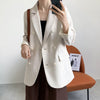 Spring 2022 blazer women's double-breasted oversized blazer women loose long-sleeved Mujer Vestido blazer women set long blazer