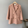 Spring 2022 blazer women's double-breasted oversized blazer women loose long-sleeved Mujer Vestido blazer women set long blazer