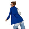 Spring 2023 Womens Royal Blue Blazer for Women Office Lady Single Breasted Long Sleeve Pocketed Blazer Jacket Coat