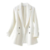 Spring And Autumn Blazer Women Suit 2022 Blazers Women's Suits Short Slim All-match Coat Female Jacket White