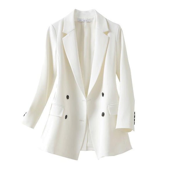 Spring And Autumn Blazer Women Suit 2022 Blazers Women's Suits Short Slim All-match Coat Female Jacket White