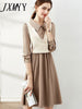 Spring And Autumn Elegant Temperament All-Match Lapel Shirt Skirt Short Casual Vest Two-Piece Suit Women's Clothing