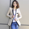 Spring Autumn Blazer Feminino Women Basic Coats Blaser Femenino 2022 Elegant Long Small Suit Jacket Blazers Plus Size 3XL C3647