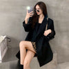 Spring Autumn Blazer Women Korean Version British Chic Streetwear Office Ladies Elegant Casual Loose Long Sleeve Jacket