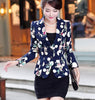 Spring Autumn Blazers Women Suits 2022 New Fashion Printing Notched Long-sleeved Large size Slim Women Suit M-XXXL SES443