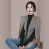 Spring Autumn Cloak Cape Blazer Women Poncho Coat Notch Lapel Split Long Sleeve Casual Clothes Suit Jacket Female Outwear Tops