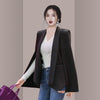 Spring Autumn Cloak Cape Blazer Women Poncho Coat Notch Lapel Split Long Sleeve Casual Clothes Suit Jacket Female Outwear Tops