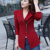 Spring Autumn Women Blazer Long sleeve Jacket Suit Casual Coat Short Slim Fit Outerwear Blaser Work Wear