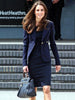 Spring Autumn Women Blazer Navy Blue Kate Middleton Princess Slim Jacket Outwear Work Office OL Ladies Top Clothes